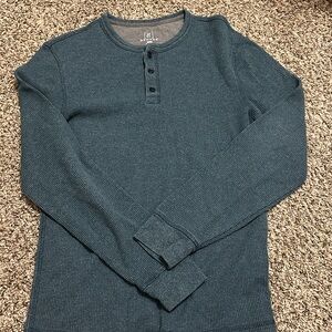 George Men's Dark Teal Henley Shirt